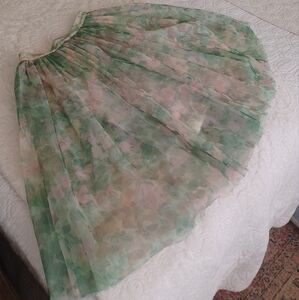 French Connection XS Floral Tulle Skirt